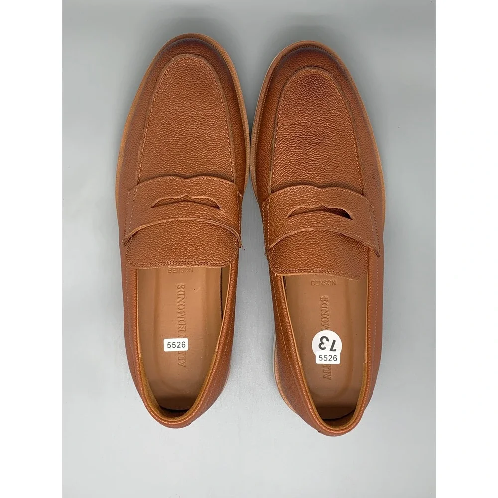 Allen Edmonds Benson Leather Brown Penny Loafers 8289 Men's Sz 13 D